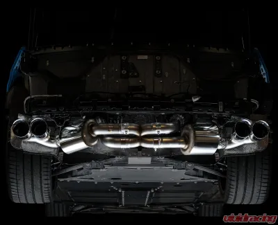 AWE Tuning Touring Edition Exhaust | 3" Diameter | 4.5" Quad Chrome Silver Tips Chevrolet Corvette Stingray 2020-2025|Chevrolet Corvette E-Ray 2024-2025 - 3015-42151