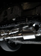 AWE Tuning Touring Edition Exhaust | 3" Diameter | 4.5" Quad Chrome Silver Tips Chevrolet Corvette Stingray 2020-2025|Chevrolet Corvette E-Ray 2024-2025                                     - 3015-42151 - Image 8