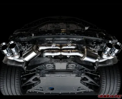 AWE Tuning Touring Edition Exhaust | 3" Diameter | 4.5" Quad Chrome Silver Tips Chevrolet Corvette Stingray 2020-2025|Chevrolet Corvette E-Ray 2024-2025 - 3015-42151