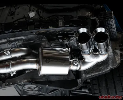 AWE Tuning Touring Edition Exhaust | 3" Diameter | 4.5" Quad Chrome Silver Tips Chevrolet Corvette Stingray 2020-2025|Chevrolet Corvette E-Ray 2024-2025 - 3015-42151