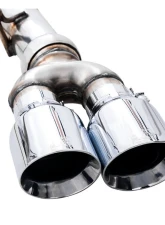 AWE Tuning 0FG Cat Back Split Rear Exit Exhaust | 3" Diameter | 4" Quad Chrome Silver Tips Chevrolet Silverado 1500|GMC Sierra 1500 Limited 2019-2025                                     - 3015-42201 - Image 5