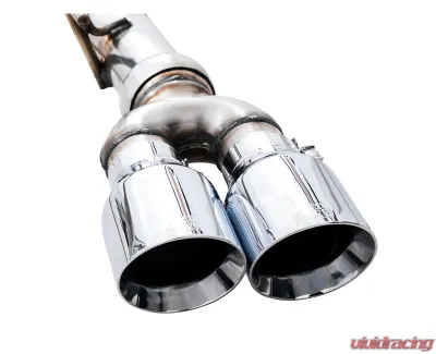 AWE Tuning 0FG Cat Back Split Rear Exit Exhaust | 3" Diameter | 4" Quad Chrome Silver Tips Chevrolet Silverado 1500|GMC Sierra 1500 Limited 2019-2025 - 3015-42201