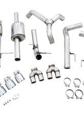 AWE Tuning 0FG Cat Back Split Rear Exit Exhaust | 3" Diameter | 4" Quad Chrome Silver Tips Chevrolet Silverado 1500|GMC Sierra 1500 Limited 2019-2025                                     - 3015-42201 - Image 6