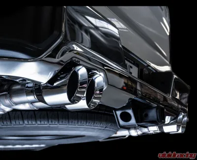 AWE Tuning 0FG Cat Back Split Rear Exit Exhaust | 3" Diameter | 4" Quad Chrome Silver Tips Chevrolet Silverado 1500|GMC Sierra 1500 Limited 2019-2025 - 3015-42201