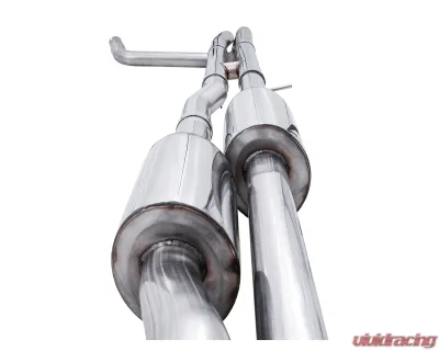 AWE Tuning 0FG Cat Back Split Rear Exit Exhaust | 3" Diameter | 4" Quad Chrome Silver Tips Chevrolet Silverado 1500 2019-2024|GMC Sierra 1500 2019-2025 - 3015-42203