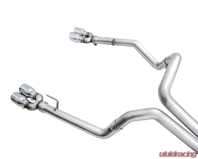AWE Tuning 0FG Cat Back Split Rear Exit Exhaust | 3" Diameter | 4" Quad Chrome Silver Tips Chevrolet Silverado 1500 2019-2024|GMC Sierra 1500 2019-2025 - 3015-42203