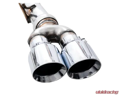 AWE Tuning 0FG Cat Back Split Rear Exit Exhaust | 3" Diameter | 4" Quad Chrome Silver Tips Chevrolet Silverado 1500 2019-2024|GMC Sierra 1500 2019-2025 - 3015-42203
