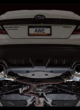 AWE Tuning Touring Edition Axleback Exhaust Chrome Silver Tips Subaru WRX  2022-2025                                     - 3015-42424 - Image 5