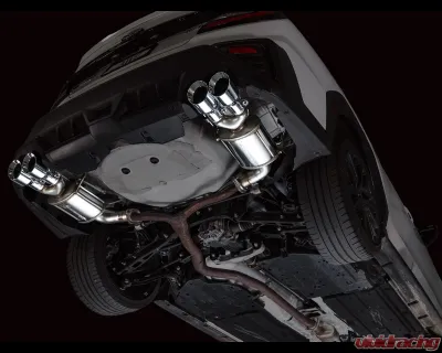 AWE Tuning Touring Edition Axleback Exhaust Chrome Silver Tips Subaru WRX  2022-2025 - 3015-42424