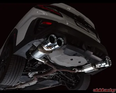 AWE Tuning Touring Edition Axleback Exhaust Chrome Silver Tips Subaru WRX  2022-2025 - 3015-42424