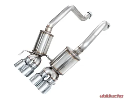 AWE Tuning Touring Edition Axleback Exhaust Chrome Silver Tip Chevrolet Corvette Z06 2006-2013 - 3015-42606