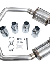 AWE Tuning Touring Edition Axleback Exhaust Chrome Silver Tip Chevrolet Corvette Z06 2006-2013                                     - 3015-42606 - Image 4