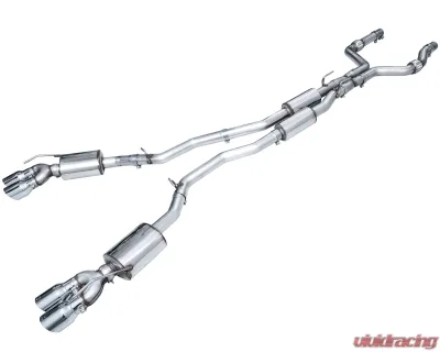 AWE Tuning Touring Edition Exhaust | 3" Diameter | 4.5" Chrome Silver Tips Ford Explorer 2020-2025|Lincoln Aviator 2020-2025 - 3015-42625