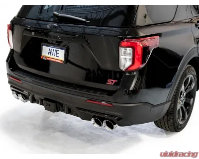 AWE Tuning Touring Edition Exhaust | 3" Diameter | 4.5" Chrome Silver Tips Ford Explorer 2020-2025|Lincoln Aviator 2020-2025 - 3015-42625