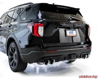 AWE Tuning Touring Edition Exhaust | 3" Diameter | 4.5" Chrome Silver Tips Ford Explorer 2020-2025|Lincoln Aviator 2020-2025 - 3015-42625
