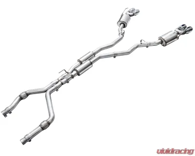 AWE Tuning Touring Edition Exhaust | 3" Diameter | 4.5" Chrome Silver Tips Ford Explorer 2020-2025|Lincoln Aviator 2020-2025 - 3015-42625