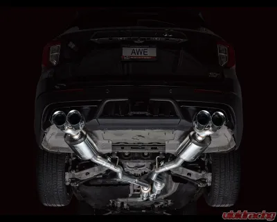 AWE Tuning Touring Edition Exhaust | 3" Diameter | 4.5" Chrome Silver Tips Ford Explorer 2020-2025|Lincoln Aviator 2020-2025 - 3015-42625
