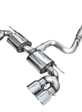 AWE Tuning Touring Edition Exhaust | 4.5" Quad Chrome Silver Tips Volkswagen Golf R 2022-2024                                     - 3015-42658 - Image 14