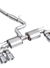 AWE Tuning Touring Edition Exhaust | 4.5" Quad Chrome Silver Tips Volkswagen Golf R 2022-2024                                     - 3015-42658 - Image 8