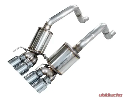AWE Tuning Touring Axleback Exhaust Chrome Silver Chevrolet Corvette 2005-2008 - 3015-42660