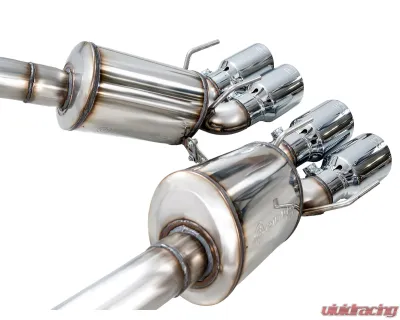AWE Tuning Touring Axleback Exhaust Chrome Silver Chevrolet Corvette 2005-2008 - 3015-42660