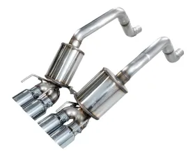 AWE Tuning Touring Edition Axleback Chrome Silver Tips Chevrolet Corvette C6 6.2L 2009-2013