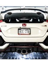 AWE Tuning Touring Edition Exhaust | 3" Diameter | 4.5" Triple Chrome Silver Tips Honda Civic Type R 2017-2021                                     - 3015-42666 - Image 4