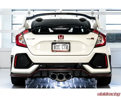 AWE Tuning Touring Edition Exhaust | 3" Diameter | 4.5" Triple Chrome Silver Tips Honda Civic Type R 2017-2021 - 3015-42666