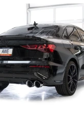 AWE Tuning Touring Edition Exhaust | 4.5" Quad Chrome Silver Tips Audi S3 2022-2024                                     - 3015-42897 - Image 3