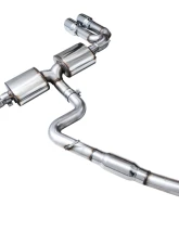AWE Tuning Touring Edition Exhaust | 4.5" Quad Chrome Silver Tips Audi S3 2022-2024                                     - 3015-42897 - Image 6