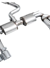 AWE Tuning Touring Edition Exhaust | 4.5" Quad Chrome Silver Tips Audi S3 2022-2024                                     - 3015-42897 - Image 7