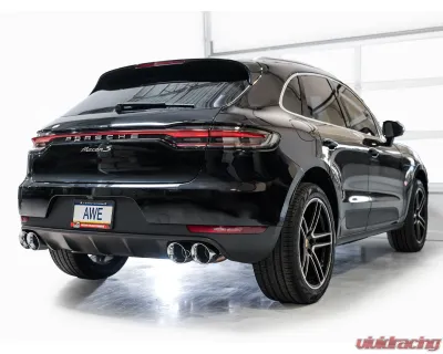 AWE Tuning Touring Edition Cat Back Exhaust | 3" Diameter | 4.5" Quad Chrome Silver Tips Porsche Macan 2019-2021 - 3015-42951