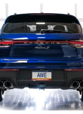 AWE Tuning Touring Edition Cat Back Exhaust | 3" Diameter | 4.5" Quad Chrome Silver Tips Porsche Macan 2022-2024                                     - 3015-42952 - Image 3