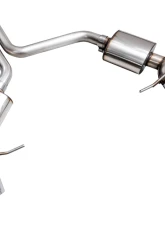 AWE Tuning Touring Edition Cat Back Exhaust | 3" Diameter | 4.5" Quad Chrome Silver Tips Porsche Macan 2022-2024                                     - 3015-42952 - Image 6
