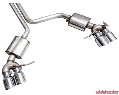 AWE Tuning Touring Edition Cat Back Exhaust | 3" Diameter | 4.5" Quad Chrome Silver Tips Porsche Macan 2022-2024 - 3015-42952