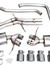 AWE Tuning Touring Edition Cat Back Exhaust | 3" Diameter | 4.5" Quad Chrome Silver Tips Porsche Macan 2022-2024                                     - 3015-42952 - Image 8