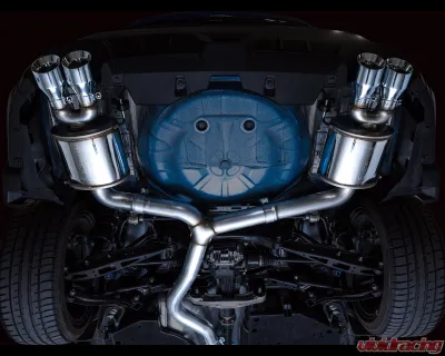 AWE Tuning Touring Edition Exhaust | 3" Diameter | 4" Quad Chrome Silver Tips Subaru WRX 2022-2025 - 3015-42979
