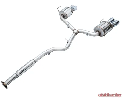 AWE Tuning Touring Edition Exhaust | 3" Diameter | 4" Quad Chrome Silver Tips Subaru WRX 2022-2025 - 3015-42979