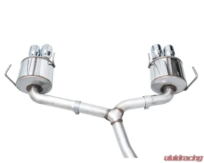 AWE Tuning Touring Edition Exhaust | 3" Diameter | 4" Quad Chrome Silver Tips Subaru WRX 2022-2025 - 3015-42979