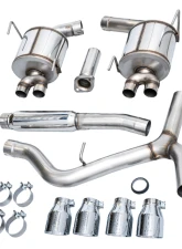 AWE Tuning Touring Edition Exhaust | 3" Diameter | 4" Quad Chrome Silver Tips Subaru WRX 2022-2025                                     - 3015-42979 - Image 12
