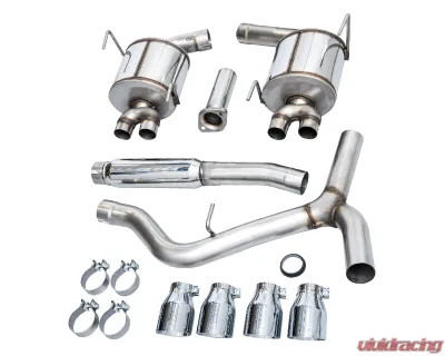 AWE Tuning Touring Edition Exhaust | 3" Diameter | 4" Quad Chrome Silver Tips Subaru WRX 2022-2025 - 3015-42979