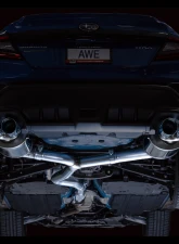 AWE Tuning Touring Edition Exhaust | 3" Diameter | 4" Quad Chrome Silver Tips Subaru WRX 2022-2025                                     - 3015-42979 - Image 13
