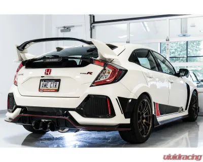 AWE Tuning Touring Edition Exhaust | 3" Diameter | 4.5" Triple Diamond Black Tips Honda Civic Type R 2017-2021 - 3015-43000