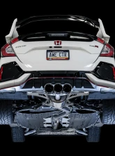 AWE Tuning Touring Edition Exhaust | 3" Diameter | 4.5" Triple Diamond Black Tips Honda Civic Type R 2017-2021                                     - 3015-43000 - Image 5