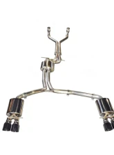 AWE Tuning Touring Edition Exhaust | 2.5" Diameter | 4" Quad Diamond Black Tips Audi S7 2013-2018                                     - 3015-43014 - Image 4