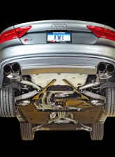 AWE Tuning Touring Edition Exhaust | 2.5" Diameter | 4" Quad Diamond Black Tips Audi S7 2013-2018                                     - 3015-43014 - Image 2