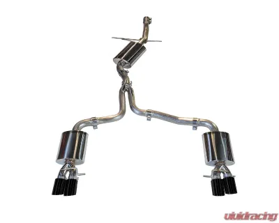 AWE Tuning Touring Edition Exhaust | 2.5" Diameter | 3.54" Quad Diamond Black Tips Audi A4 Quattro 2009-2016 - 3015-43020