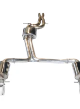 AWE Tuning Touring Edition Exhaust | 2.5" Diameter | 3.54" Quad Chrome Silver Tips Audi S5 2008-2012                                     - 3015-43028 - Image 3