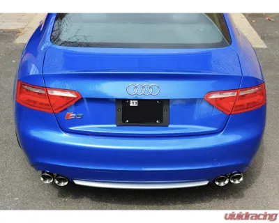 AWE Tuning Touring Edition Exhaust | 2.5" Diameter | 3.54" Quad Chrome Silver Tips Audi S5 2008-2012 - 3015-43028