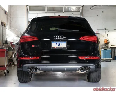 AWE Tuning Touring Edition Exhaust | 2.5" Diameter | 4" Quad Diamond Black Tips Audi SQ5 2014-2017 - 3015-43056